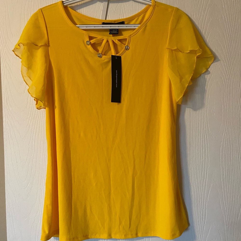 Dressy Yellow Top